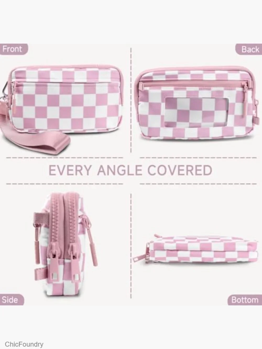 RFID Blocking Wristlet Wallet Crossbody Nylon